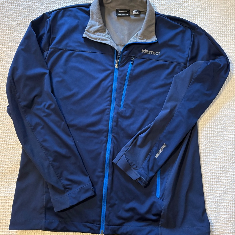 Marmot Men's Navy and Light Gray Performance Jacket